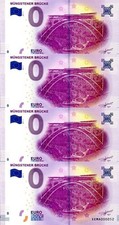 NULL EURO SCHEIN / LOT 4 BILLETS  0 € ALLEMAGNE 2017-1 / NEUFS / PETITS NUMEROS