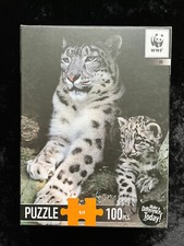 # Puzzle neuf PANTHERE DES NEIGES - 100 pièces - 38 x 38 cm - éditeur WWF