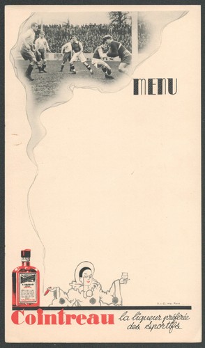 Menu vierge liqueur - menu,