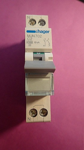 Disjoncteur hager mjn702 - 2a,