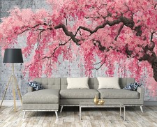 Papier Peint Intissé Panoramique Fleur de cerisier Arbre XXL Chambre et Salon 19