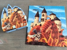 Djeco Puzzle Le Château Du Dragon 54 Pièces Chateau Chevalier Eveil