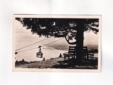 F2580) BREGENZ am Bodensee - téléphérique et bancs autour de l'arbre ANCIEN