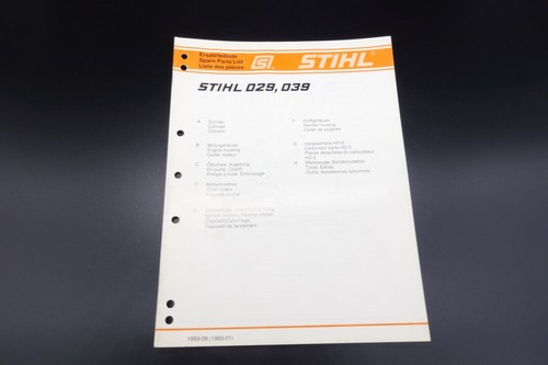 Stihl tronçonneuse 029 039 - tronçonneuse,
