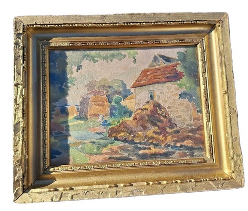 Peinture ancienne paysage - peinture,