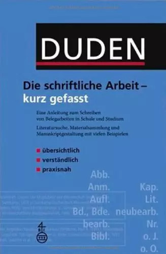 Duden die schriftliche arbeit - die,