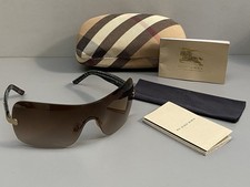 Lunettes de Soleil Masque BURBERRY Verre Unique Brun Dégradé