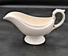 Creil et Montereau ancienne saucière en faience crème - fin XIX début XX ème