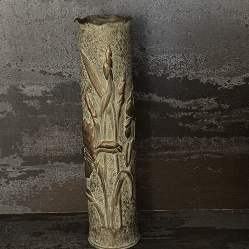 Vase douille obus travail - vase,