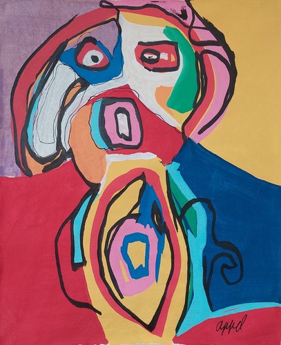 Peinture huile abstraite - peinture, l'huile