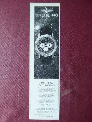 1988 pub montre - montre, breitling