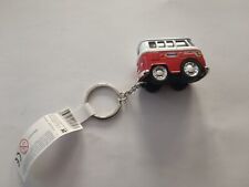 Porte clés COMBI VOLKSWAGEN Little Van Orange et Blanc Keychain Vintage