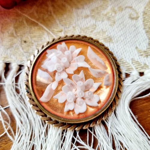 Grande broche ancienne - ancienne, sulfure
