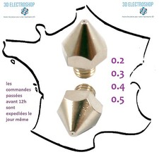 buse extrudeur ultimaker 1.75mm 0.2 0.3 0.4 0.5mm nozzle imprimante 3D