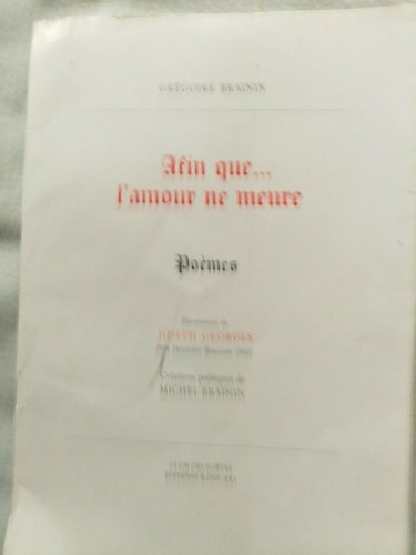 Gregoire brainin afin que - gregoire,