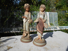 2 Anciennes statue scuplture