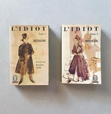 Lot de 2 livres.  DOSTOÏEVSKI.  L'Idiot. (roman en 2 tomes)