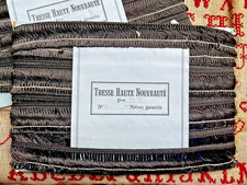 Mercerie ancienne, ANCIEN GALON tressé HAUTE NOUVEAUTÉ n°2 de 12 mètres fin XIXe