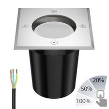 Luminaire encastré de sol RELI pour l'extérieur acier inoxydable carré IP67