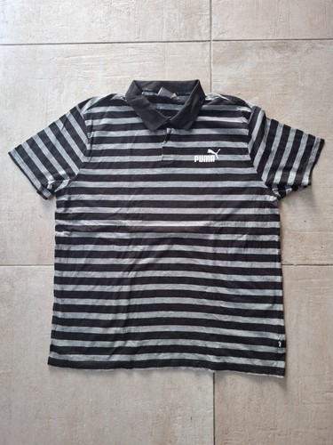 Polo noir rayures puma - polo,