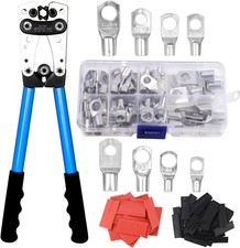 Pince a Sertir,AWG 10-0,6/10/16/25/35/50 mm² pince à sertir cosses avec Bornes à