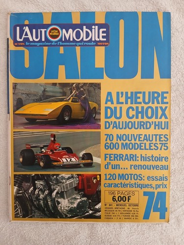 Automobile 341 10 - n°341, 10/1974