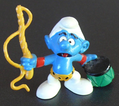 Figurine schtroumpf dresseur - schtroumpf,