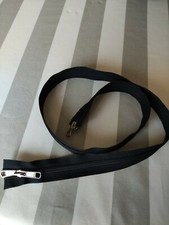 1 fermeture éclair noire DOUBLE CURSEUR maille 6 mm séparable 