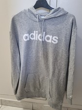 sweat à capuche gris femme