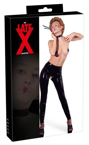 Legging latex ouvert - latex, xl