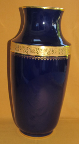 Grand vase bleu - , four