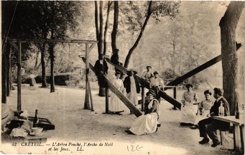 Cpa creteil arbre penche - ak,
