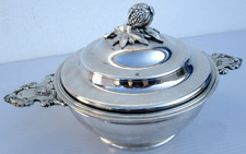 Legumier metal argente