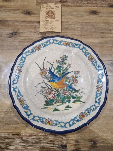 Assiette émaillée polychrome - Émaillée,