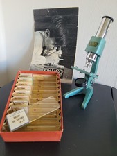 Petit Microscope Vintage Optico 10 Lamelles