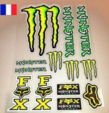 Autocollant monster energy styckers fox moto dirt bike casque motocross REF10z 