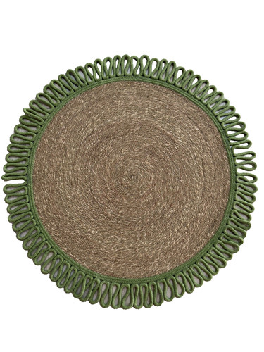 Tapis rond tissé main - tapis,