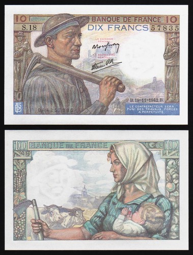 Billet france 10 francs - 10,