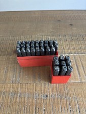 Anciens Poinçons à Frapper Numéros et Lettres - Outil Vintage