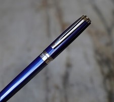 STYLO PLUME WATERMAN EXCEPTION LAQUE BLEU NUIT - PLUME EN OR MASSIF 18 CARATS