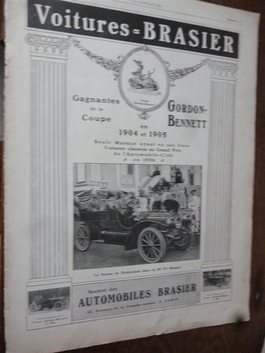 Brasier gordon bennett - gordon, +