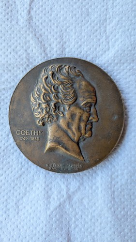 Médaille bronze goethe - médaille,