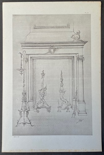 Torchère fer forgé repoussé