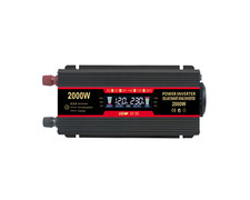 2000W Onduleur Convertisseur Sinus 12V DC 220V AC Transformateur Chargeur 2 USB