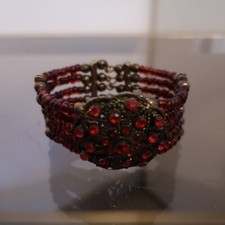 attache foulard laiton perle