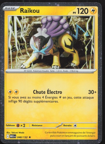 Carte pokémon raikou - carte,