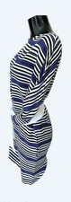 Robe MAJE, rayée bleue, T