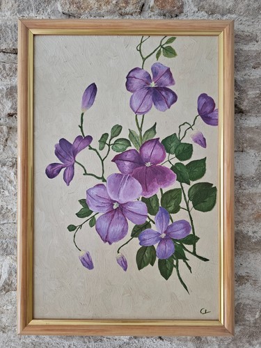 Tableau huile sur panneau - huile,