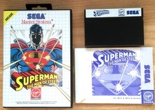 SUPERMAN THE MAN OF STEEL COMPLET MASTER SYSTEM PAL EURO (FR) CIB OVP - Bon état
