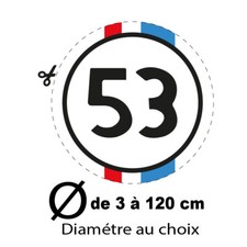 HERBIE 53  NEW BEETLE VW Volkswagen STICKER AUTOCOLLANT CHOUPETTE COCCINELLE